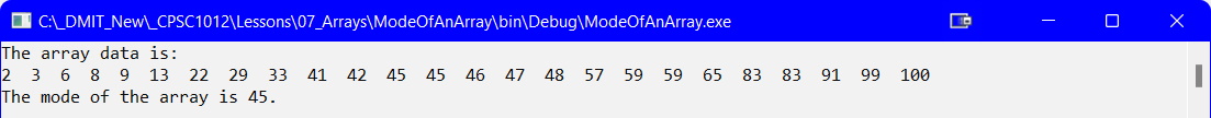 array-mode