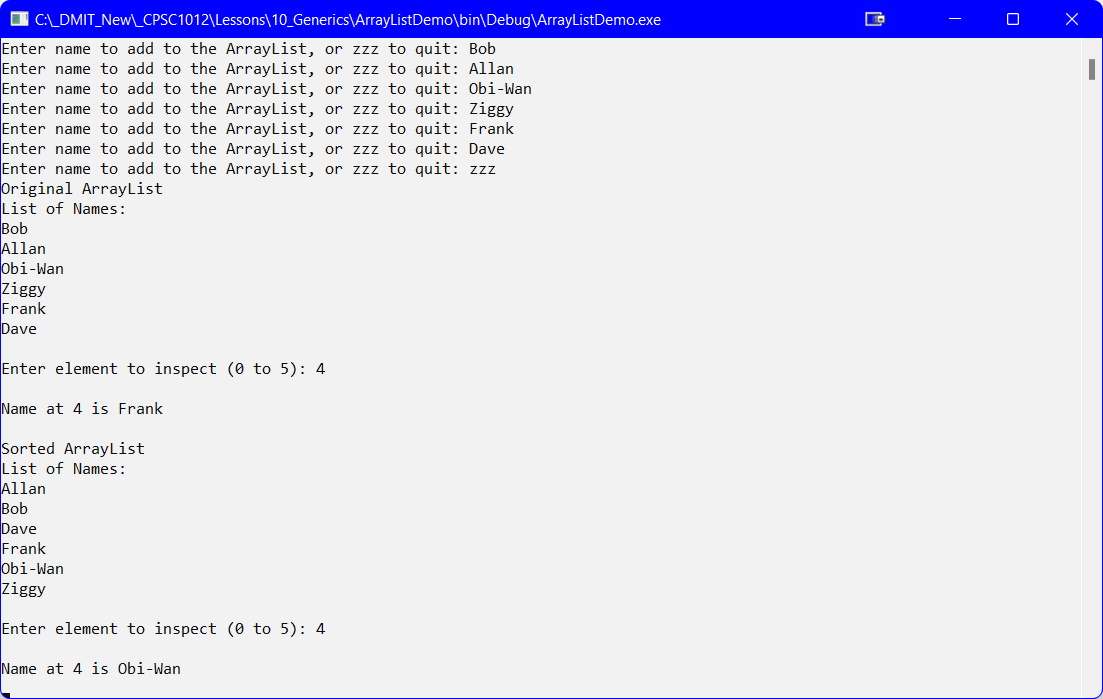 array-list-output