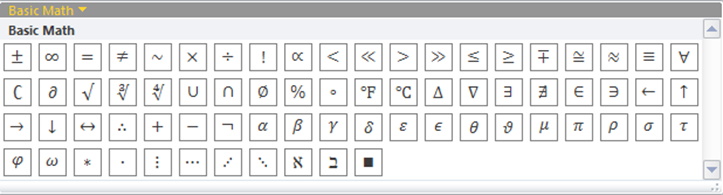 math-symbols