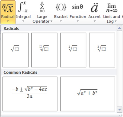 radical-symbols