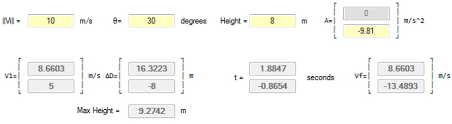 projectile-math